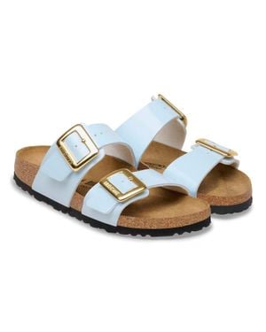 Birkenstock Sydney Luxe Buckle Birko-Flor Sandal - Blue