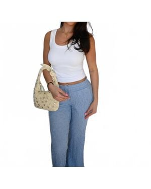 Vintage Havana Cozy Breeze Drawstring Lounge Pants - Blue