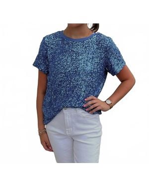Insight Sequine Shirt - Blue