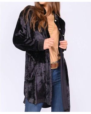 Ivy Jane Velvet Tunic - Blue