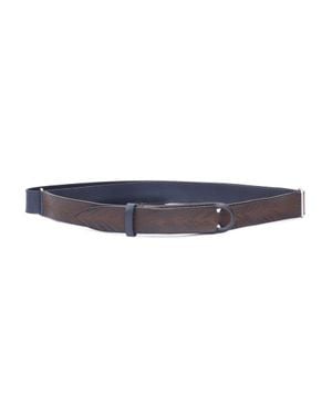 Claudio Orciani Calf Leather Belt With Polished Finish - Blue