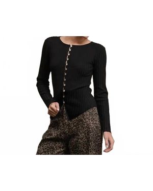 Raisonnel Gina Button Top - Black