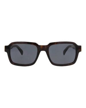 dunhill Square-Frame Recycled Acetate Sunglasses - Brown