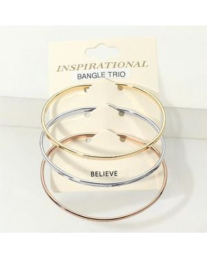 Fashnzfab 3Pcs - Metallic