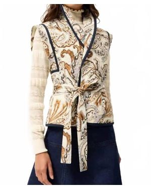 Marie Oliver Bowie Paisley Vest - Blue