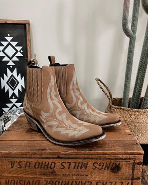 Liberty Black Simone Taupe Booties - Brown