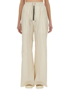 Rick Owens Wide Leg Pants - Natural