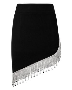 Philipp Plein Short Skirt Fringe - Black