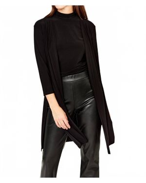 FRANK LYMAN Open Front Casual Jacket - Black