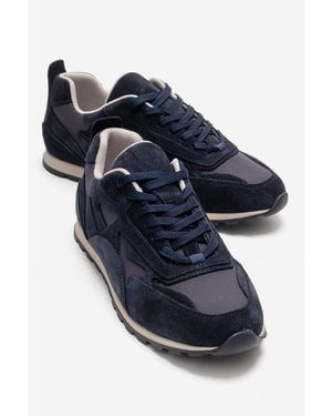 Forever & Always Shoes Sahra Leather Sneaker - Blue