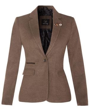 Oliver Tweed Tweed 1920S Herringbone Light Blazer - Brown