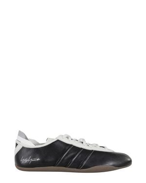 Y-3 Tokyo Sneakers With Contrasting Leather Inserts - Black