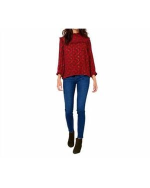 Oliphant Bowtie Back Blouse - Red
