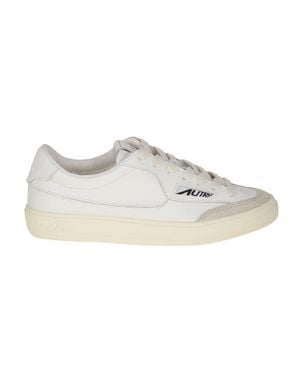 Autry Windscape Low Calf Leather Sneakers - White