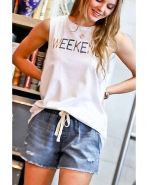 Mazik Everybody's Ready For The Weekend Tank - White