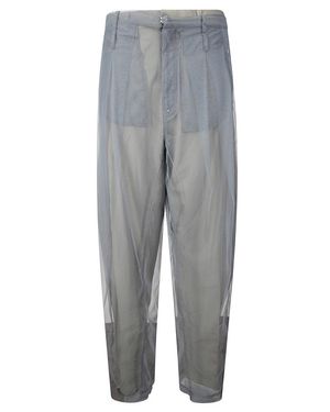 ACT N°1 High-Waisted Tulle Pants - Gray