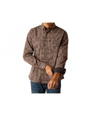 Ariat Matteo Modern Button Down Shirt - Brown