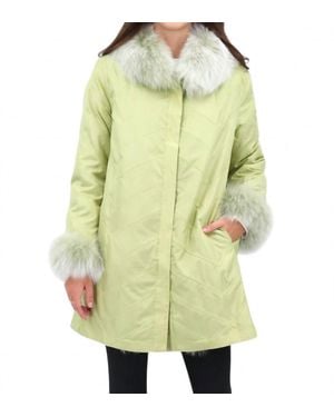 Diomi Audrey Reversible Travel Coat - Yellow