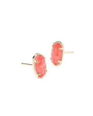 Kendra Scott Grayson Stone Stud Earrings - White