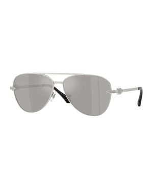 Versace Sunglasses Aviator Full Rim, Frame And Dark Lens Ve2283100287 - Gray