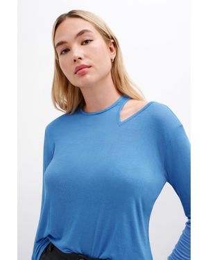MARCELLA Hester Cutout Top - Blue