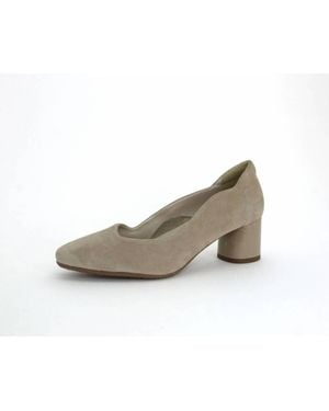 Bella Comforto Evelyn Block Heel Pump Heels - Gray
