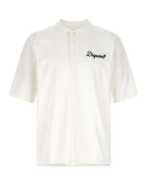 DSquared² Signature Polo Shirt - White