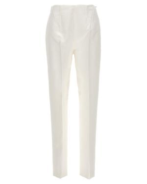 Sportmax Acetate Dress Pants - White