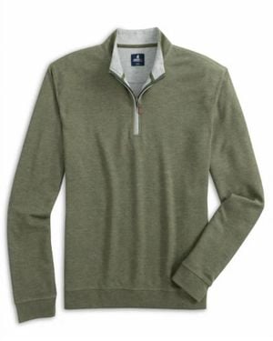Johnnie-o Sully Zip Pullover - Green