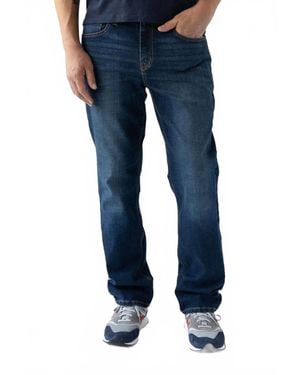 DEVIL-DOG Relaxed Straight Leg Jeans - Blue