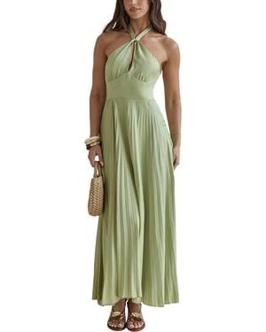 LEON GORI Maxi Dress - Green