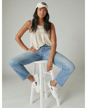Lucky Brand Lace Trim Tank - Blue