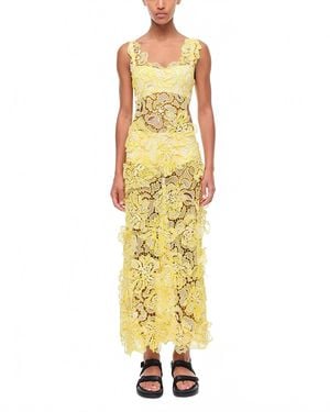 Jonathan Simkhai Corinna Lace Midi Dress - Metallic
