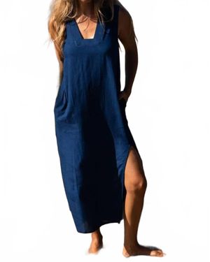 Sitano Grotta Midi Dress - Blue