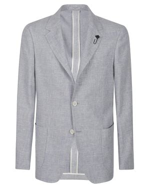 Lardini Light Roma Virgin Wool-Blend Blazer - Gray