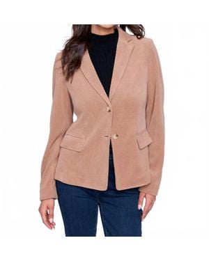 Charlie b Knit Corduroy Dressy Jacket - Blue
