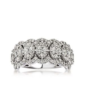 Ross-Simons Diamond Oval Cluster Ring - Metallic