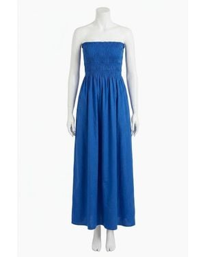 Z Supply Cornelia Poplin Midi Dress - Blue