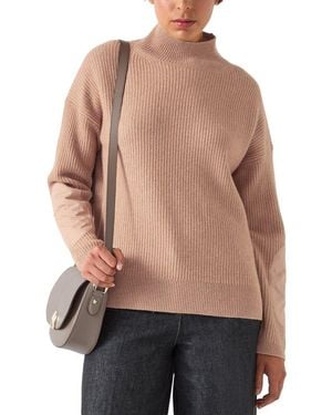 LK Bennett Everly Wool & Cashmere-Blend Knitted Top - Natural