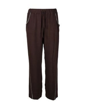Siedres Pants Viscose Elastane - Brown