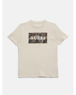Guess Trench Logo Tee (7-16) - Natural