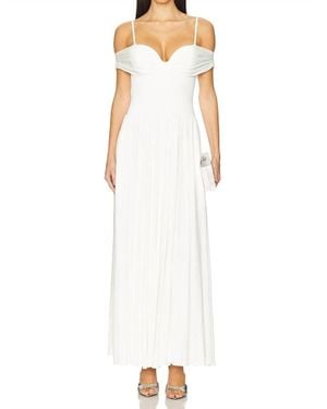 Jonathan Simkhai Amarantha Off Shoulder Dress - White