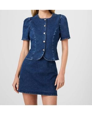 French Connection Delancey Denim Top - Blue