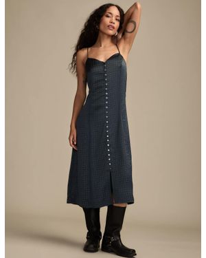 Lucky Brand Sparkle Midi Dress - Blue
