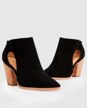 Belle & Bloom Midnight Special Suede Ankle Boot - Black