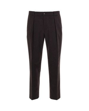 BRIGLIA Portobello Wool-Blend Straight-Leg Pants - Black