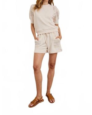 Rails Eddie High Waist Shorts - Natural