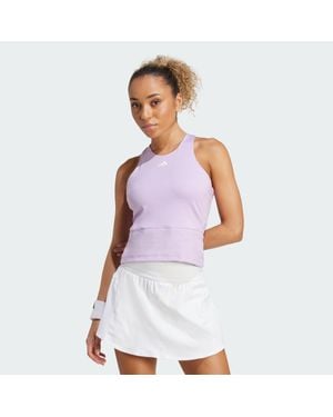 adidas Tennis Climacool Mid-Length Y-Tank Top - White