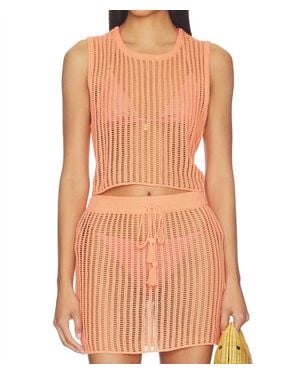 LSPACE Sander Cropped Top - Orange