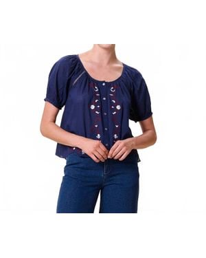 Cleobella Adeline Blouse - Blue